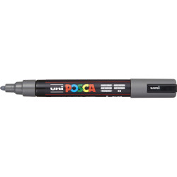 Uni Posca Paint Marker PC-5M  Medium 2.5mm Bullet Tip  Deep Grey
