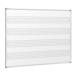 Visionchart Wall Mounted Magnetic Music Whiteboard 1200 x 1200mm