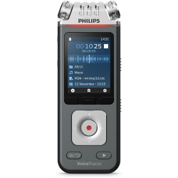 Philips DVT6110 VoiceTracer Audio Recorder For Music Lectures & Interviews Black