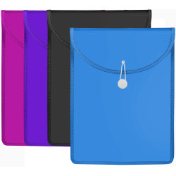 Marbig Document Wallet A4 Top Load 65mm Gusset Assorted Colours Pack of 20