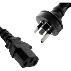 8Ware AU Power Cable PC to Power Socket 2m Black