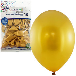 Alpen Balloons 25cm Gold Pack of 15