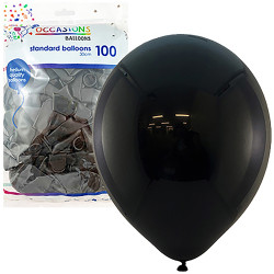 Alpen Balloons 30cm Black Pack of 100