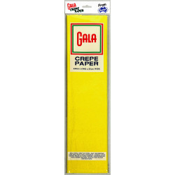 Alpen Gala Crepe Paper 240X50cm Canary Pack of 12