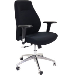 Rapidline Swift Executive Task Chair High Back With Arms Black