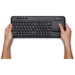 Logitech K400 Plus Wireless Touch Keyboard Black