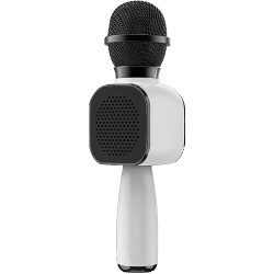 Moki Popstar Karaoke Microphone Black and White