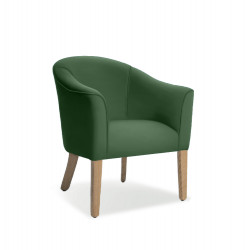 K2 Marbella Barton Tub Chair Green PU Leather