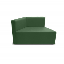 K2 Marbella Magellan Sectional Modular Chair With Low Back Green PU Leather