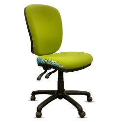 K2 Orange Dust Spectrum Alice High Back Office Chair Eucalyptus Green Fabric Seat