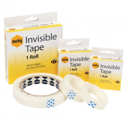 Marbig Invisible Tape 18mmx66m Clear