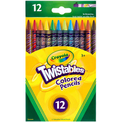 Crayola Twistables Coloured Pencils Assorted Pack of 12