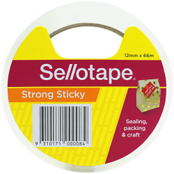 Sellotape Sticky Tape 12mmx66m Clear