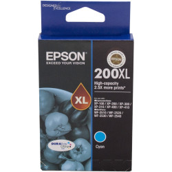 Epson 200XL DURABrite Ultra Ink Cartridge High Yield Cyan