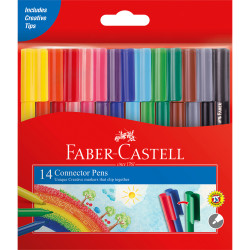 Faber-Castell Connector Pen Art Set Assorted Wallet of 14