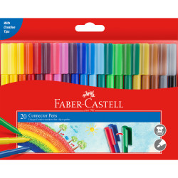 Faber-Castell Connector Pen Assorted Wallet of 20