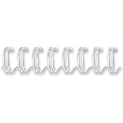 Fellowes Wire Binding Combs 11mm 34 Loop 100 Sheet Capacity White Pack Of 100