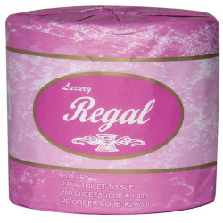 Regal Premium Toilet Paper Rolls 2 Ply 700 Sheet Box of 48