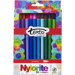 Texta Nylorite Colouring Markers Assorted Pack Of 24