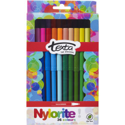 Texta Nylorite Colouring Markers Assorted Pack Of 36