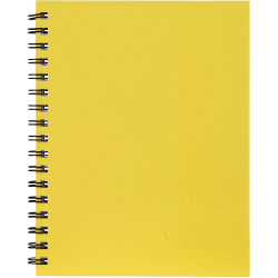 Spirax 512 Hard Cover Notebook A4 Ruled 200 Page Side Opening Yellow