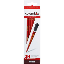 Columbia Copperplate Lead Pencils Hexagon 2H Pack Of 20