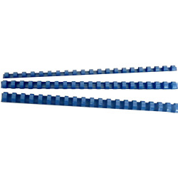 GBC Plastic Binding Comb 6mm 21 Loop 25 Sheets Capacity Blue Pack Of 100