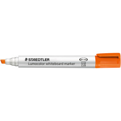 Staedtler 351B Lumocolor Whiteboard Marker Chisel 2-5mm Orange Pack of 10