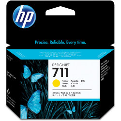 HP CZ136A - 711 Ink Cartridge Pack of 3 Yellow