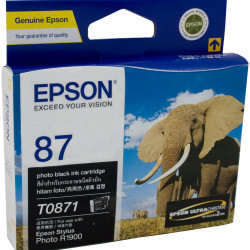 Epson T0871 UltraChrome Hi-Gloss2 Ink Cartridge Photo Black