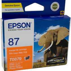 Epson T0879 UltraChrome Hi-Gloss2 Ink Cartridge Orange