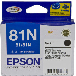 Epson 81/81N Claria Ink Cartridge High Yield Black