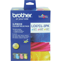 Brother LC-67CL Ink Cartridge Colour Value Pack