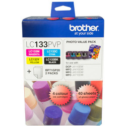 Brother LC-133PVP Ink Cartridge Photo Value Pack Assorted Colours