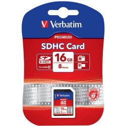 Verbatim Premium SDHC Memory Card Class 10 16GB Black