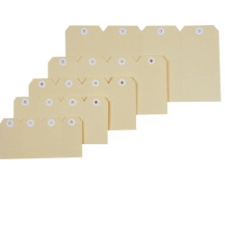 Esselte Shipping Tags No. 1 35 x 70mm Buff Box Of 1000