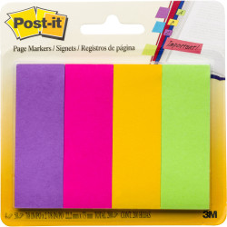 Post-It Page Markers 22x73mm Jaipur Assorted 50 Sheet Pad Pack of 4