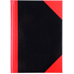 Cumberland Black & Red Notebook Gloss A5 200 Leaf