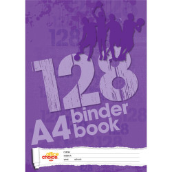 Office Choice Binder Book A4 7 Hole 8mm Ruled 60gsm 128 Page