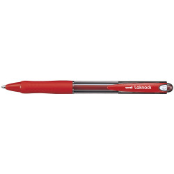Uni SN100 Laknock Ballpoint Pen Retractable Medium 1mm Red