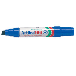 Artline 100 Jumbo Permanent Marker Chisel 12mm Blue