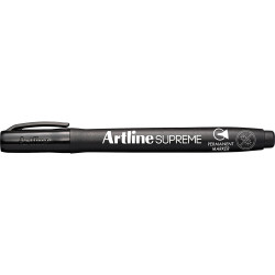 Artline Supreme Permanent Marker Bullet 1mm Black