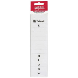 Crystalfile Indicator Tabs Inserts A-Z White Pack Of 50
