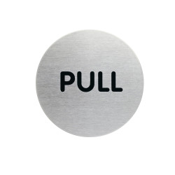Durable Pictogram Sign Pull 65mm Silver