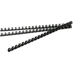 Rexel Plastic Binding Comb 38mm 21 Loop 330 Sheets Capacity Black Pack Of 50