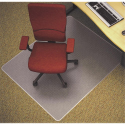 Marbig Anti-Static Chair Mat  Notched Based For Low Pile Carpet 116 x 152cm Clear