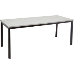 Rapidline Steel Frame Table 1800W x 750D x 730mmH Grey Top Black Frame