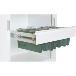 Steelco File Frame Pull Out W900 White Satin