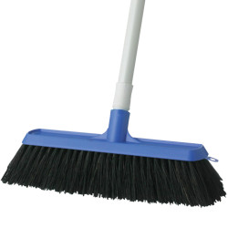 Oates Workmaster Broom 300mm With Handle Blue
