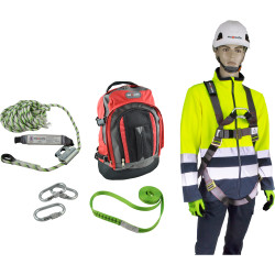 Maxisafe Premium Roofers Kit With Full Body Harness Black